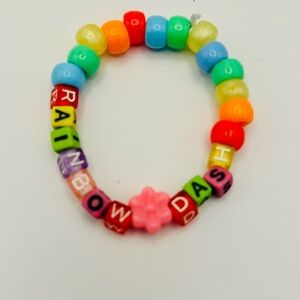 Rainbow dash Kandi bracelet